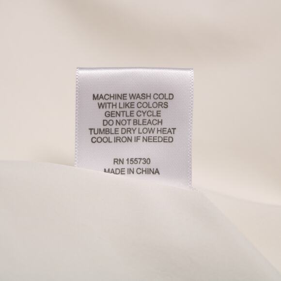 White 3/4 Sleeve Button Front Tunic Top Collared Lightweight Blouse Size M - Picture 6 of 8